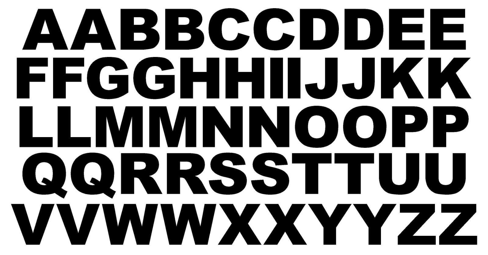 A B C Lettering Alphabet Die Cut Vinyl Decals Waterproof Many Colors and Sizes