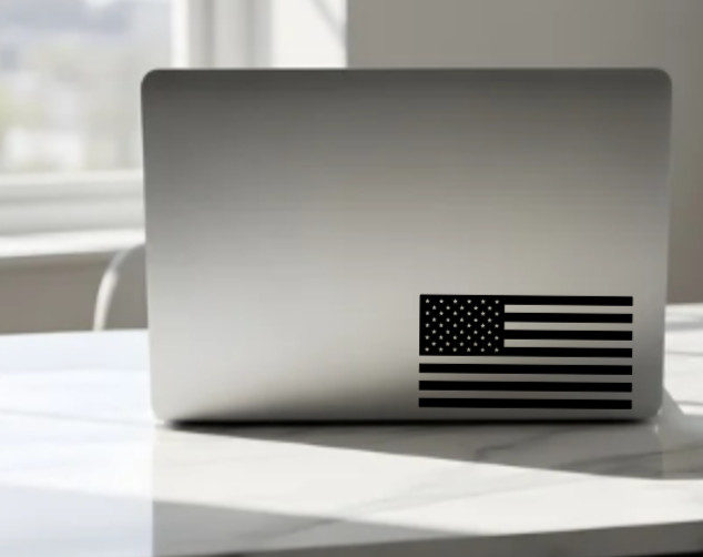 2 Pack-American Flag USA Vinyl Decal Bumper Sticker Patriotic Car Truck Window