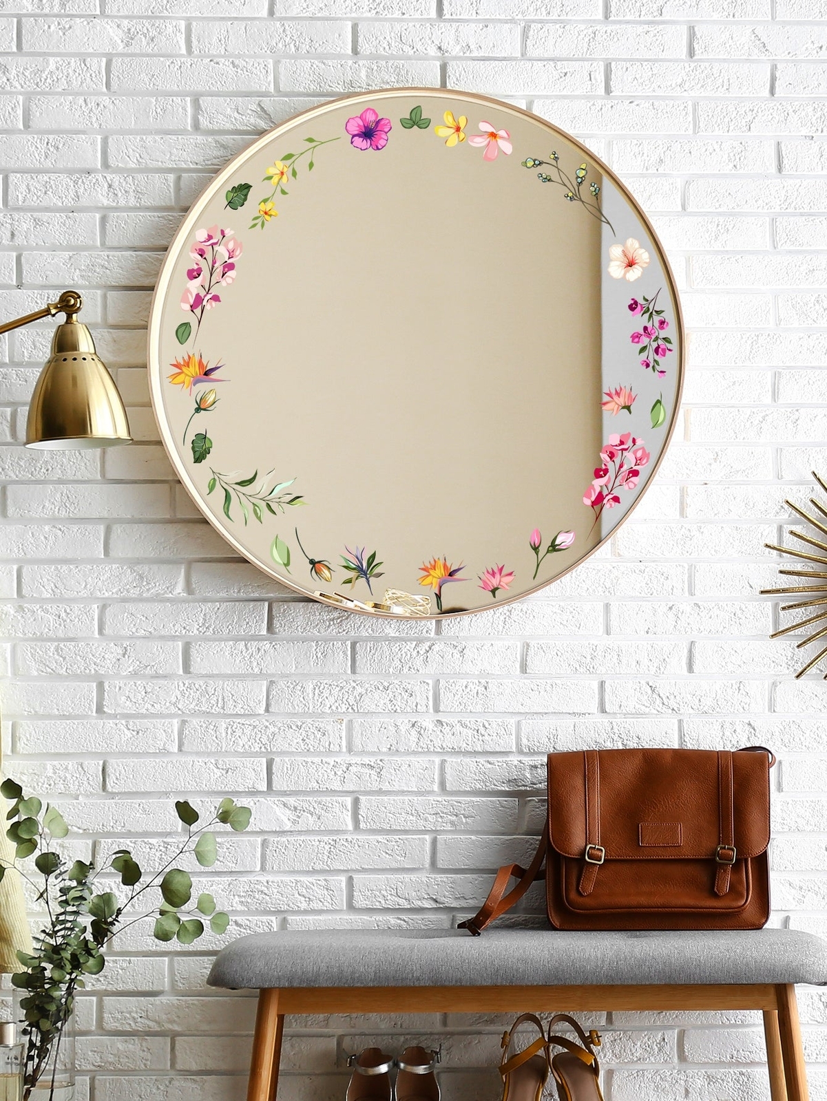 Flower Pattern Wall Sticker Removable DIY Wall Art Decor Decals Murals for Home