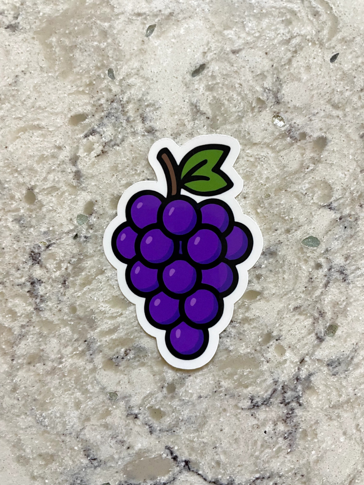 Grapes Sticker l Gloss or Holographic Laminate l Waterproof Decal