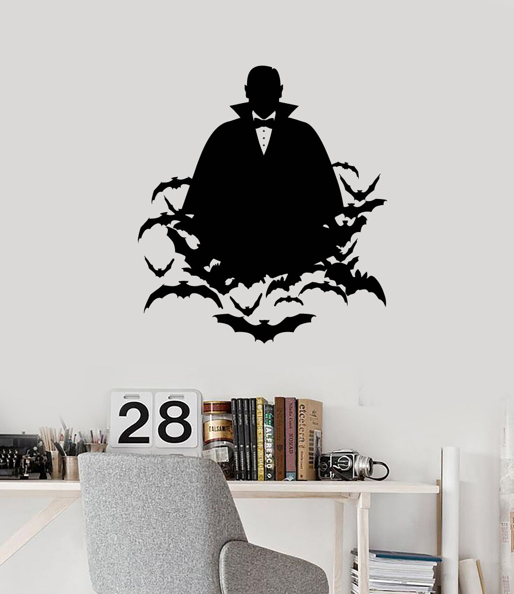 Vinyl Wall Decal Vampire Bats Horror Halloween Any Room Stickers (ig5440)