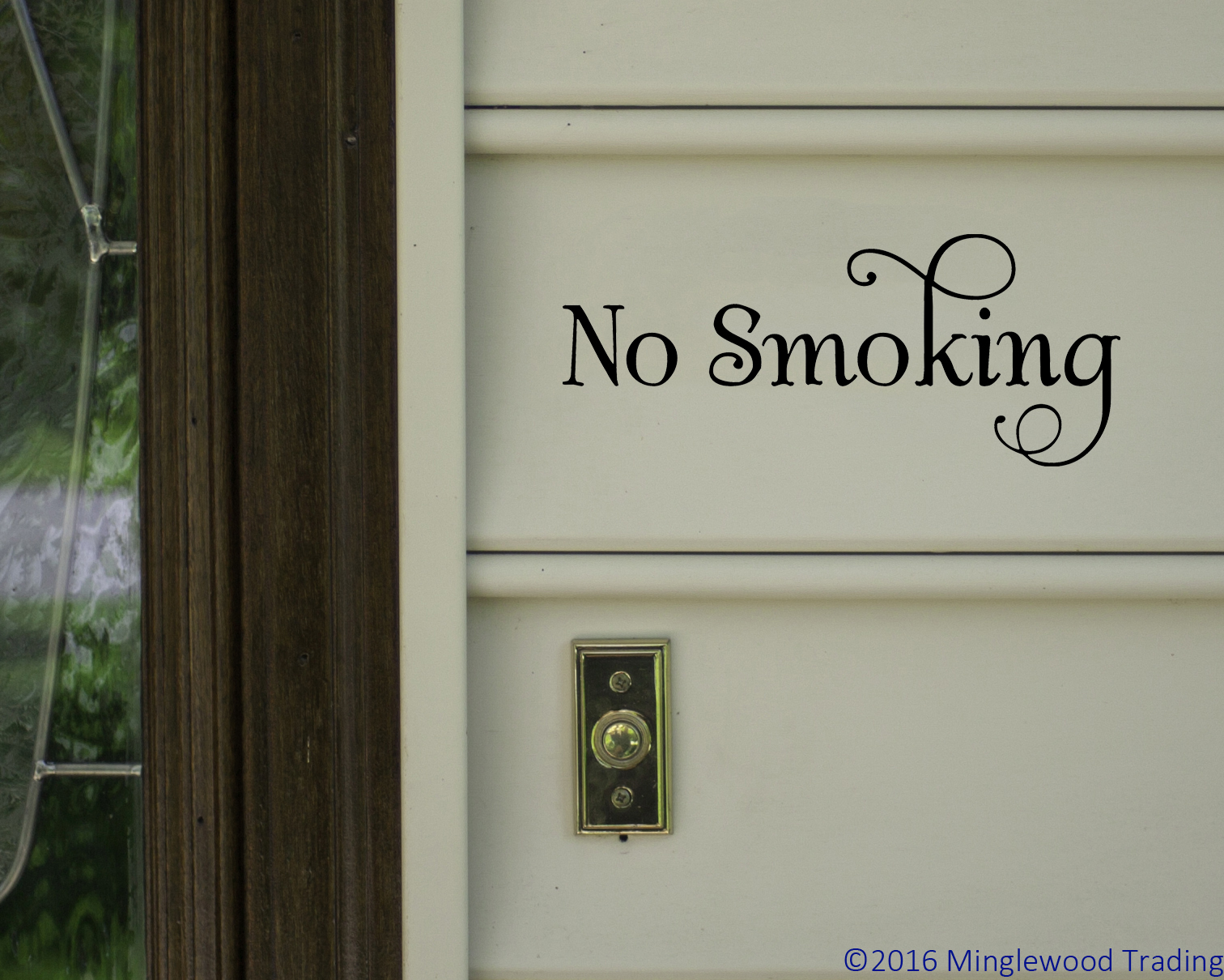No Smoking Vinyl Decal – Store Office Bar Home Restaurant Sign – Die Cut Sticker