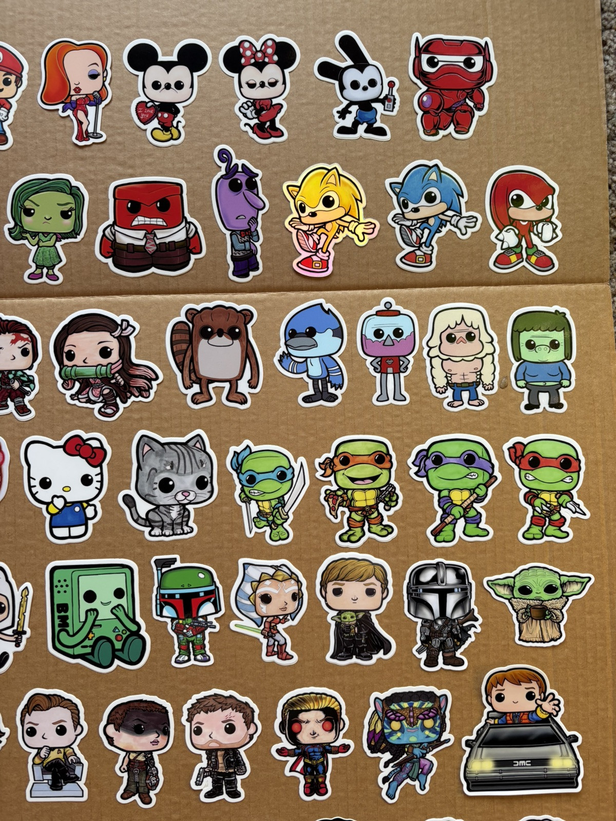 Lot of 63 – Funko Pop Style Decal / Stickers Custom Art Variant