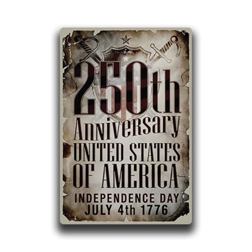 250th Anniversary United States Patriotic Sticker – Vintage Colonial Style USA