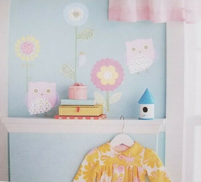Circo Florals & Owls Wall Decals NIP