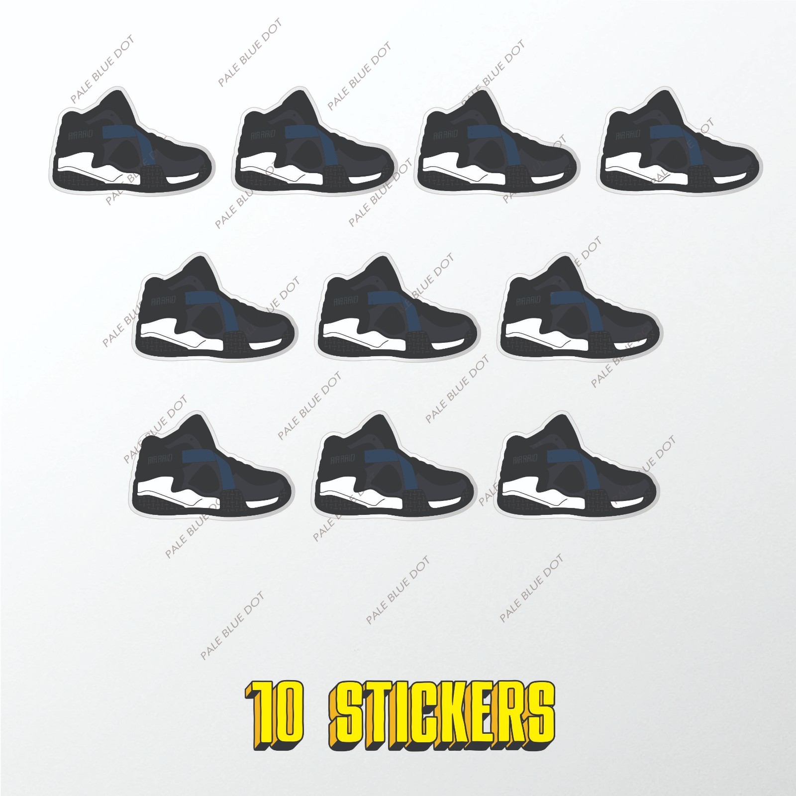 Nike Air Raid Retro 90's Rare sticker set of 10 Hypebeast Supreme Stussy FOG