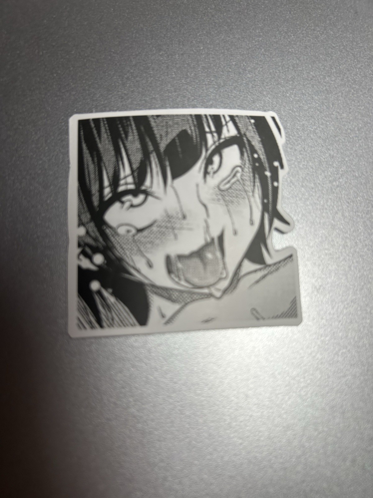 black and white waifu lewd stickers