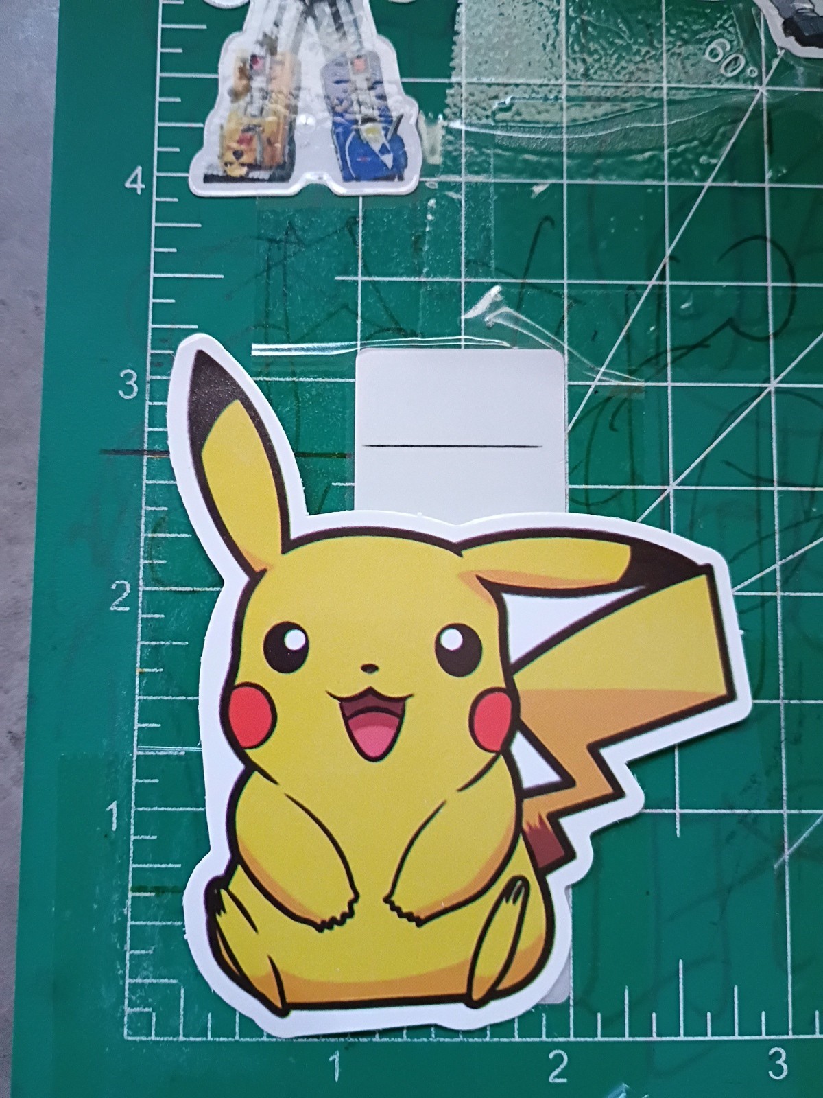POKÉMON STICKER (D12) X PIKACHU STICKER X VYNIL HIGH GLOSS DIE CUT STICKER X 3X3