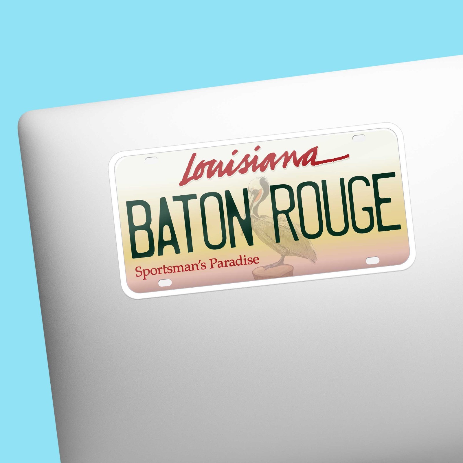 Louisiana License Plate Bumper Stickers – Choose Your LA City Decal for Laptop