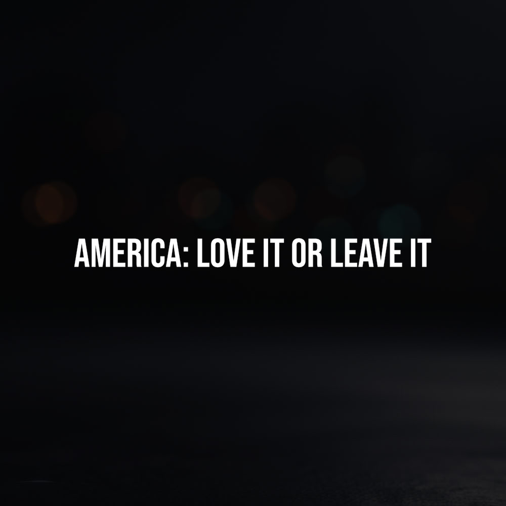 8in Vinyl Decal Sticker – "America: Love It Or Leave It"