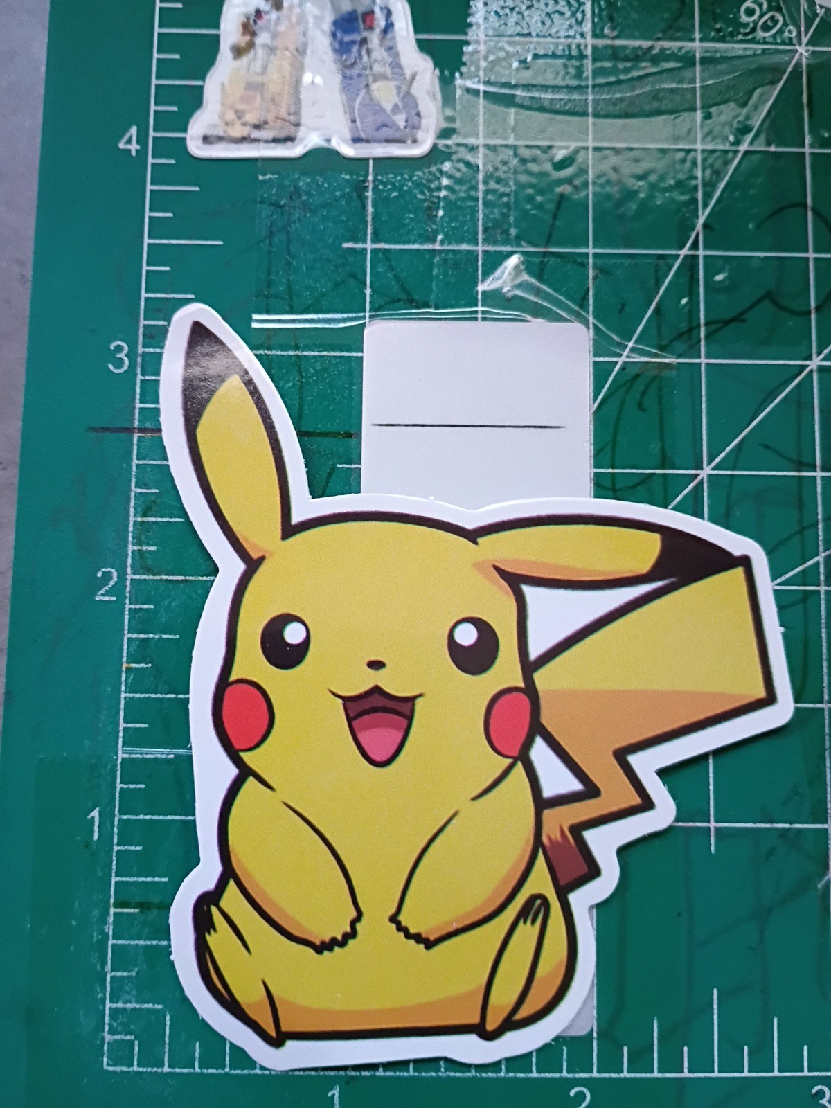 POKÉMON STICKER (D12) X PIKACHU STICKER X VYNIL HIGH GLOSS DIE CUT STICKER X 3X3