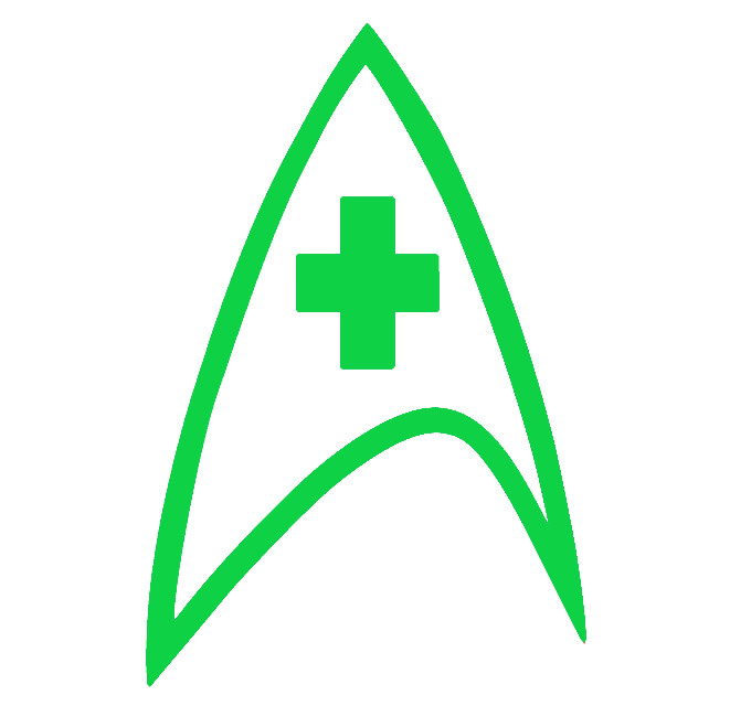 STAR TREK INSIGNIA MEDICAL, Decal Stickers for Cars, Windows, Laptops, Tablets