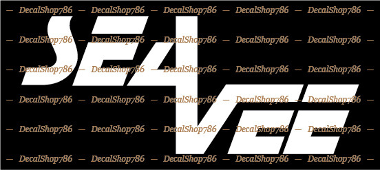 Sea Vee Boats -Outdoor Sports- Car/SUV/Truck Vinyl Die-Cut Peel N' Stick Decals