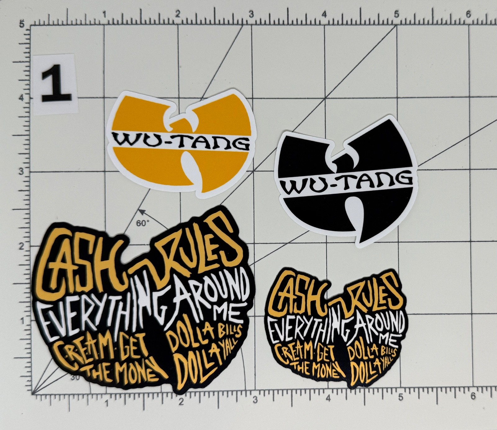Wu Tang Clan Stickers W Logos Multiple Options available, Pick One