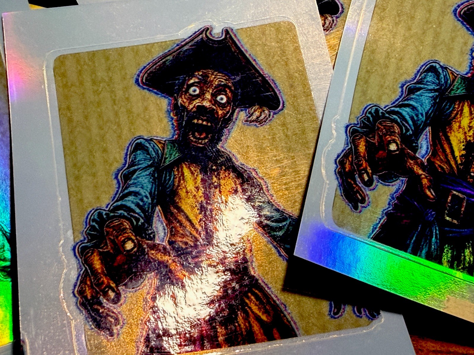 A24 Backrooms Pirate Clark Holographic Vinyl Sticker Waterproof 2.3×2.8