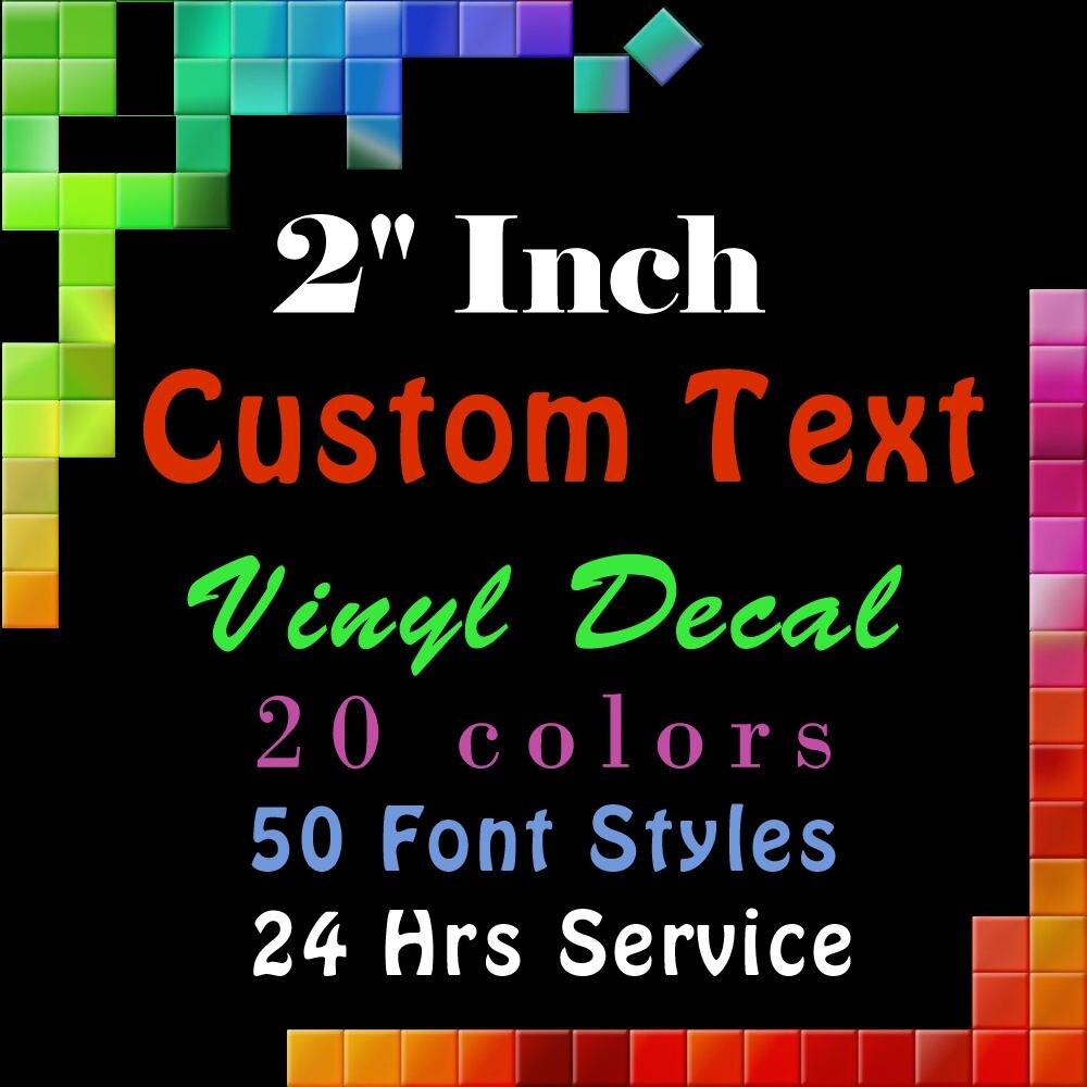 Custom Text Vinyl Lettering Sticker Decal Personalized Window Wall Business Car