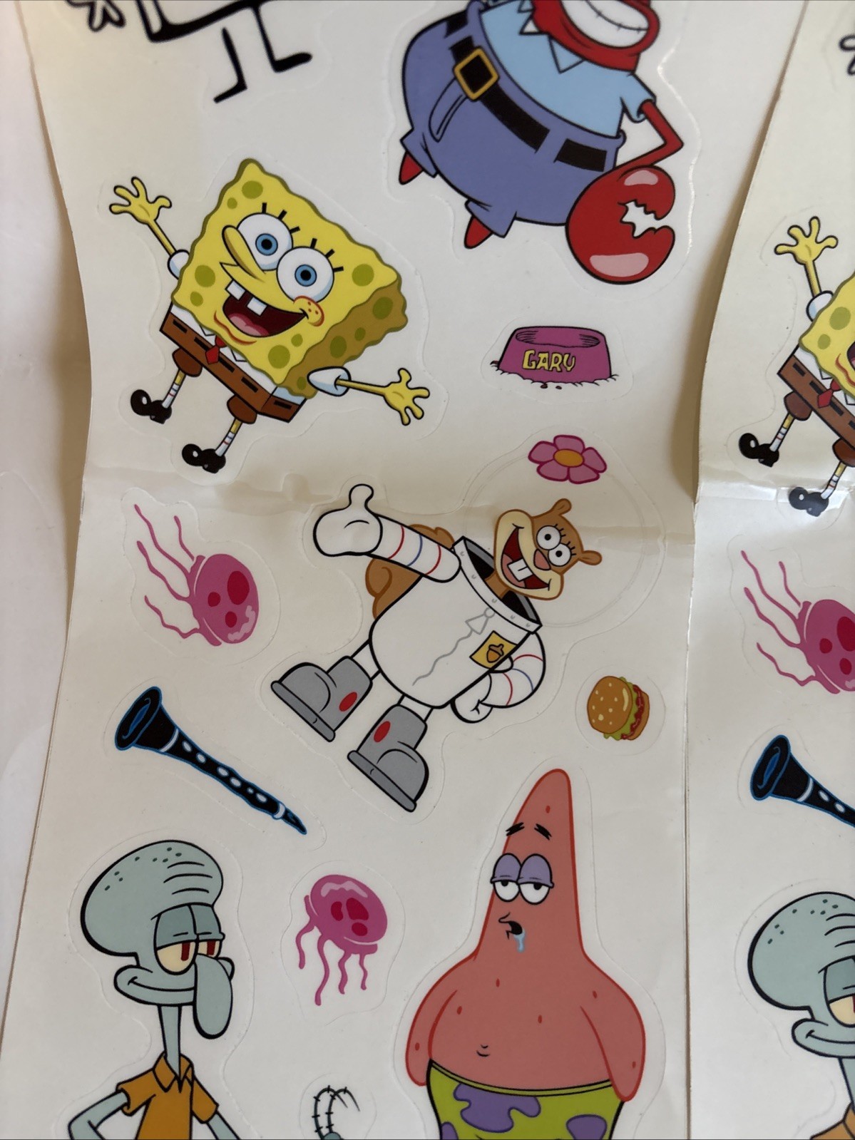 SPONGEBOB SQUARE PANTS Sandy Patrick Squidward Gary Nickelodeon Wall decals 2