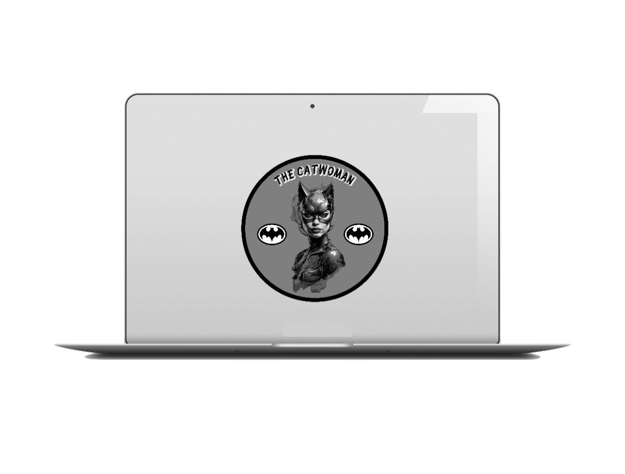 Batman – Catwoman B/W – 4" Vinyl Decal Handmade Car Cooler Laptop Truck Tumbler