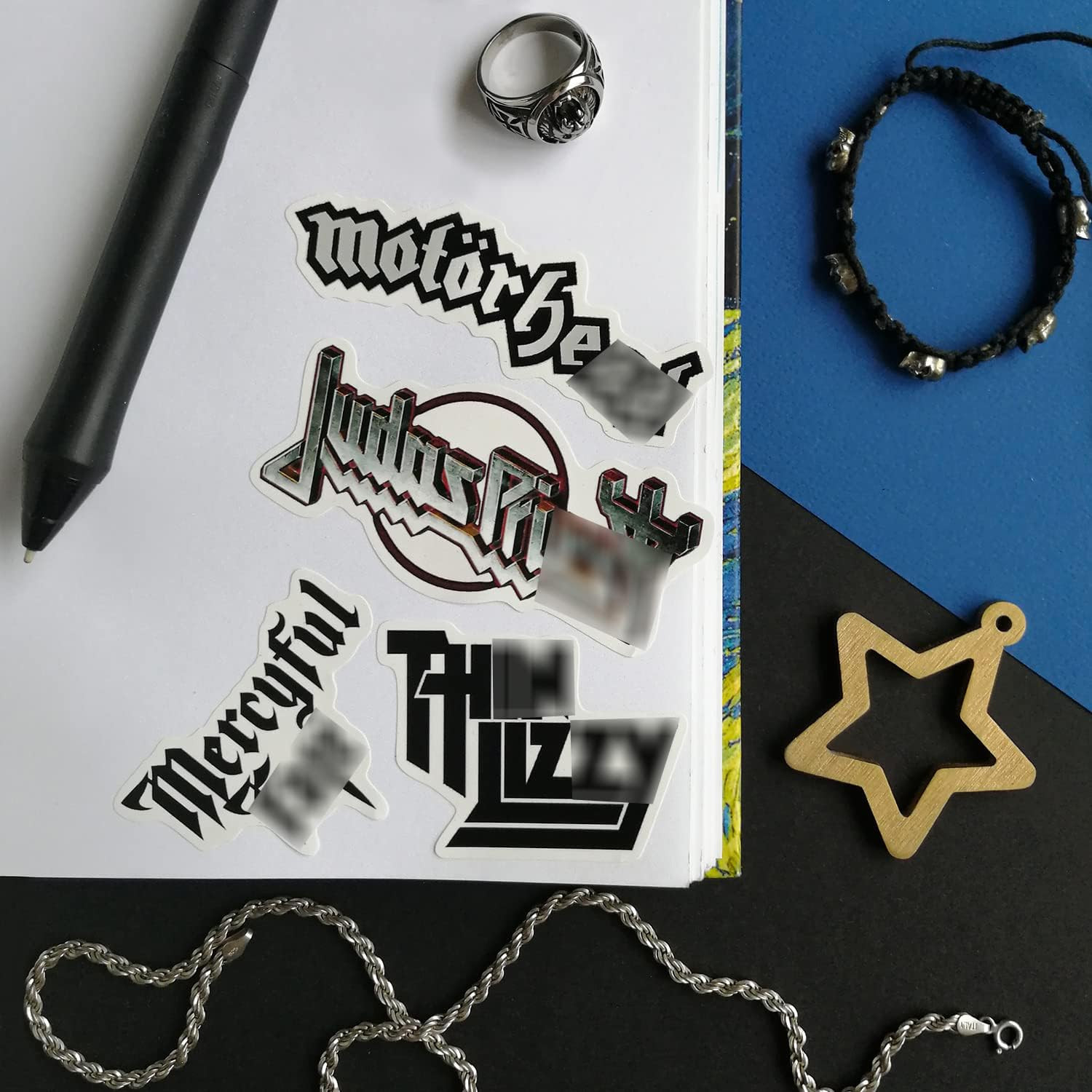 Heavy Metal Band Sticker Pack, Rock Stickers – 35 Pieces, Strong Adhesive & Wate