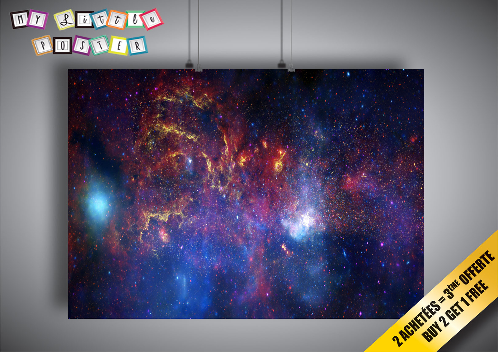 Poster Galaxy Space Galaxy Way Milky Way Wall Art