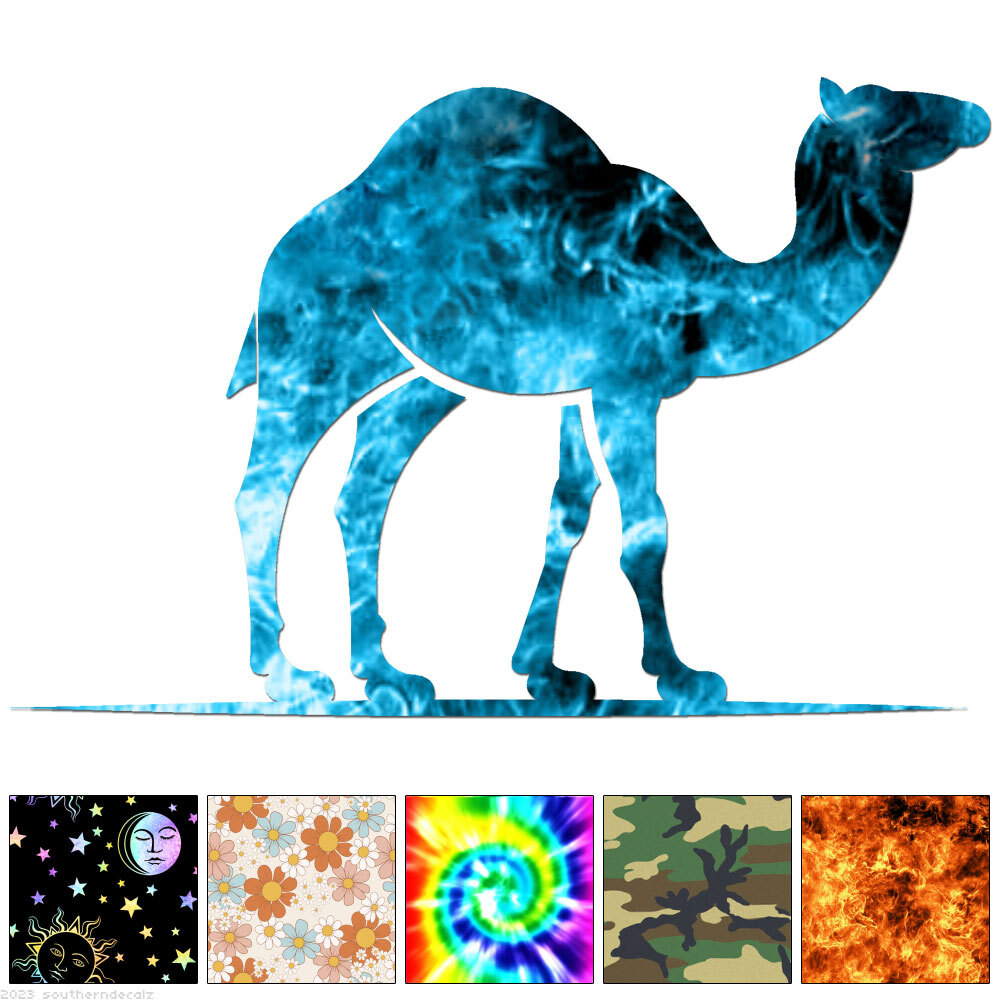 Camel – Decal Sticker – Multiple Patterns & Sizes – ebn6618
