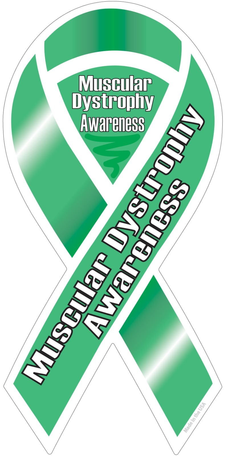 Muscular Dystrophy Awareness Cure Ribbon Vinyl Decal Sticker Choose Size