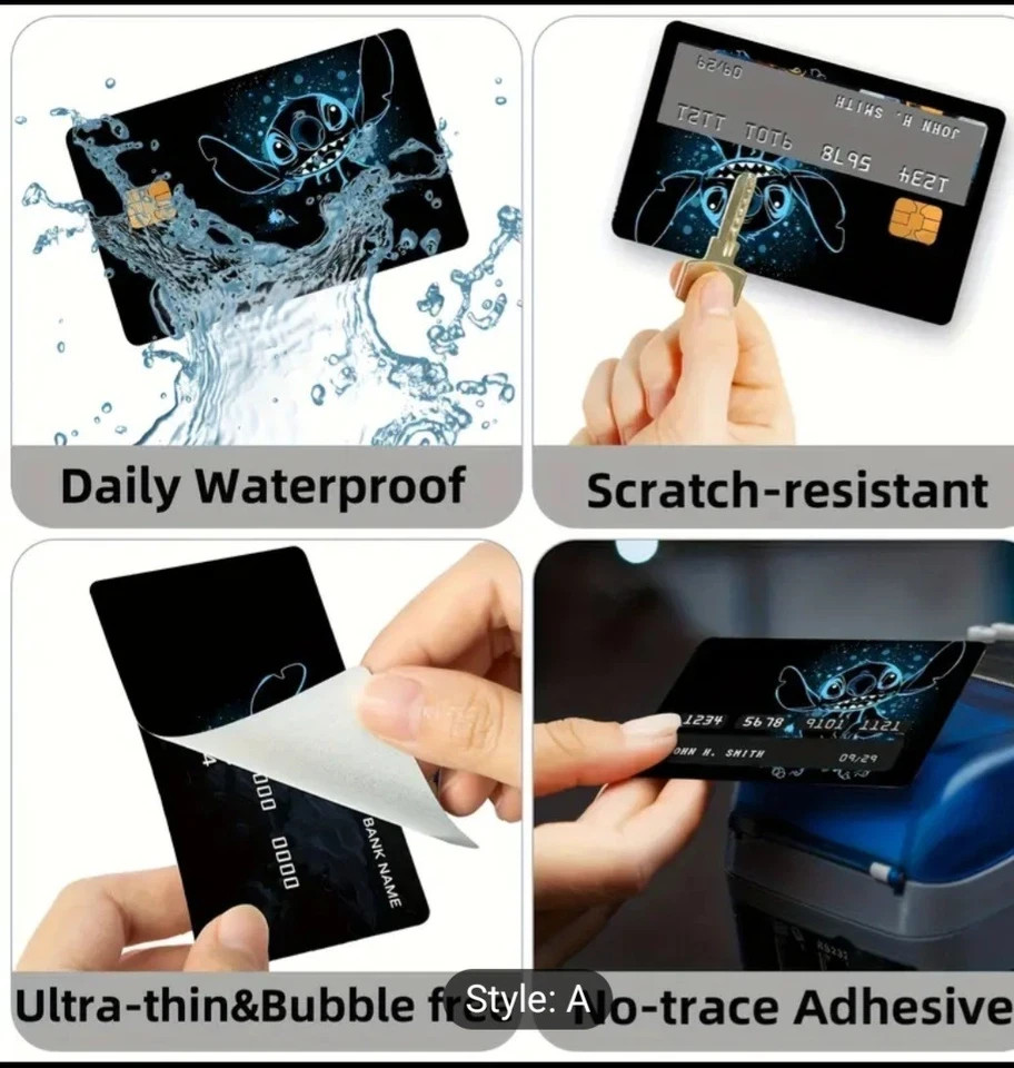 Stitch Debit Card Credit Card Skin Vinyl Sticker