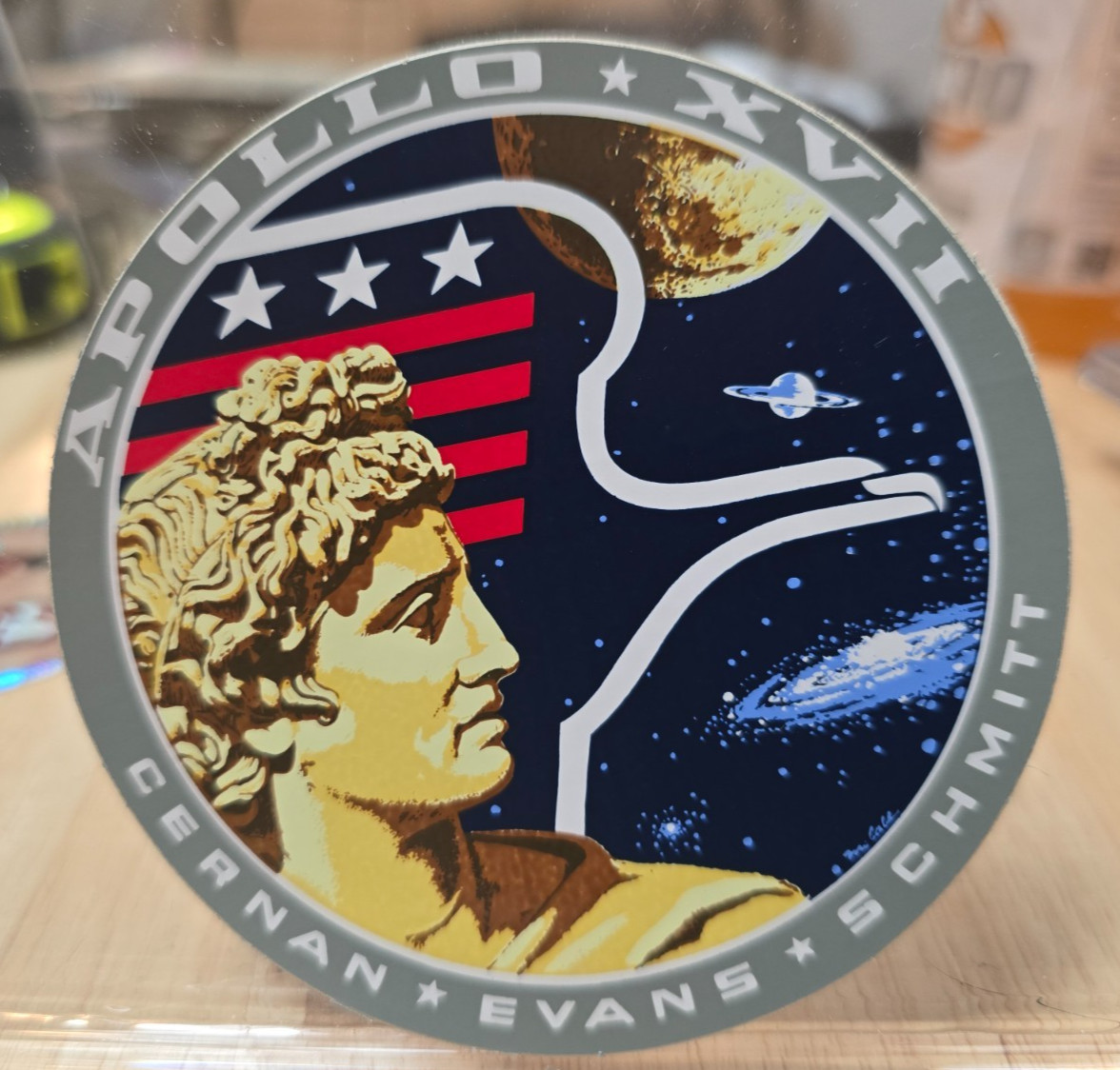 NASA Apollo 17 Sticker Decal Cernan Evans Schmitt