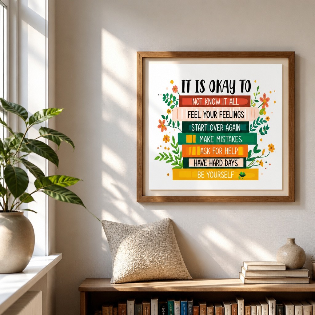 OTINGQD Inspirational Wall Art Motivational Quotes MDF Multicolor New