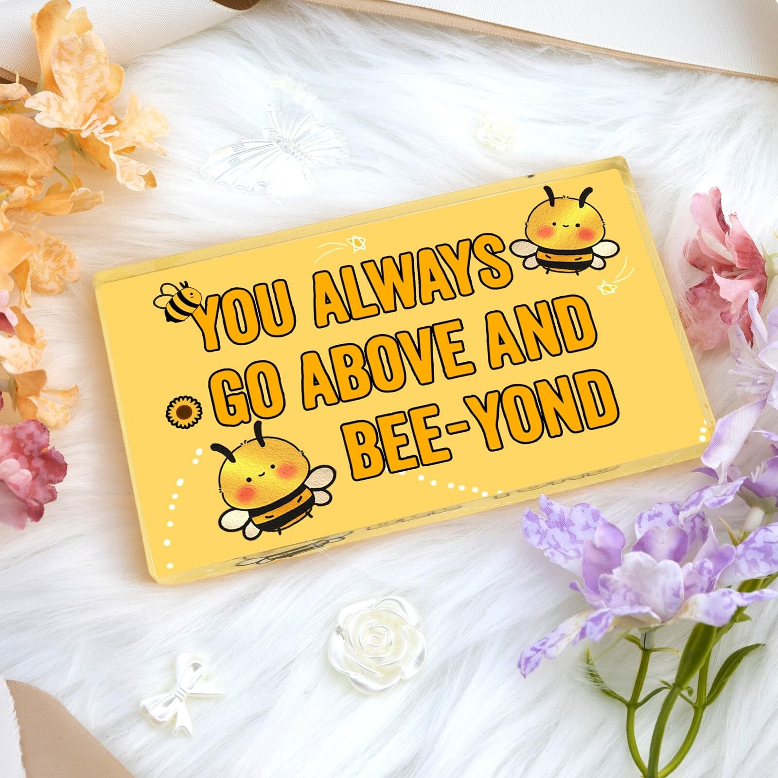 Bee Gifts for Girl Women Bee Themed Decor Bee Gifts for Bee Lovers Acrylic De…