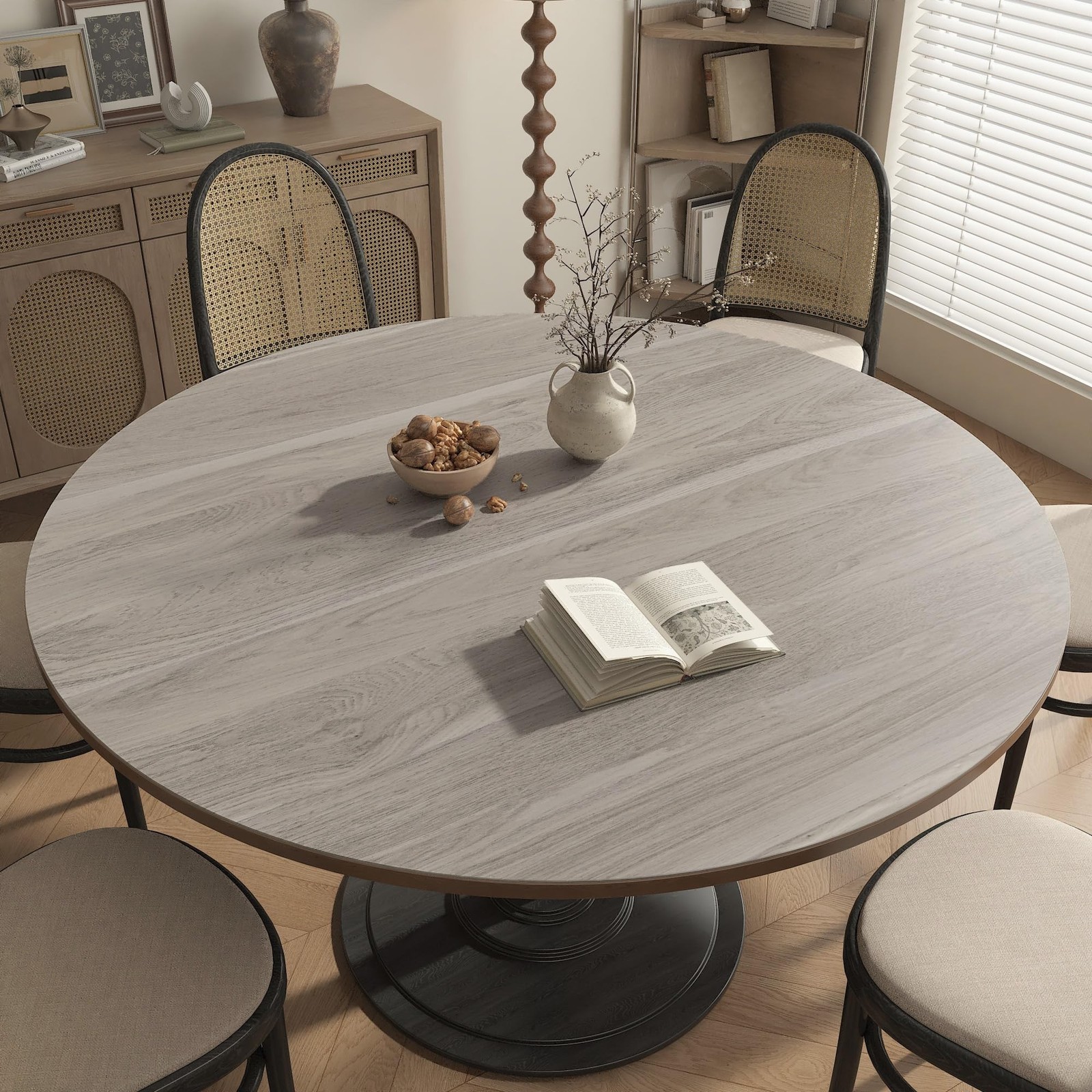 Light Wood Contact Paper for Cabinets Wood Grain Vinyl Wrap Grey Wood Wallpap…