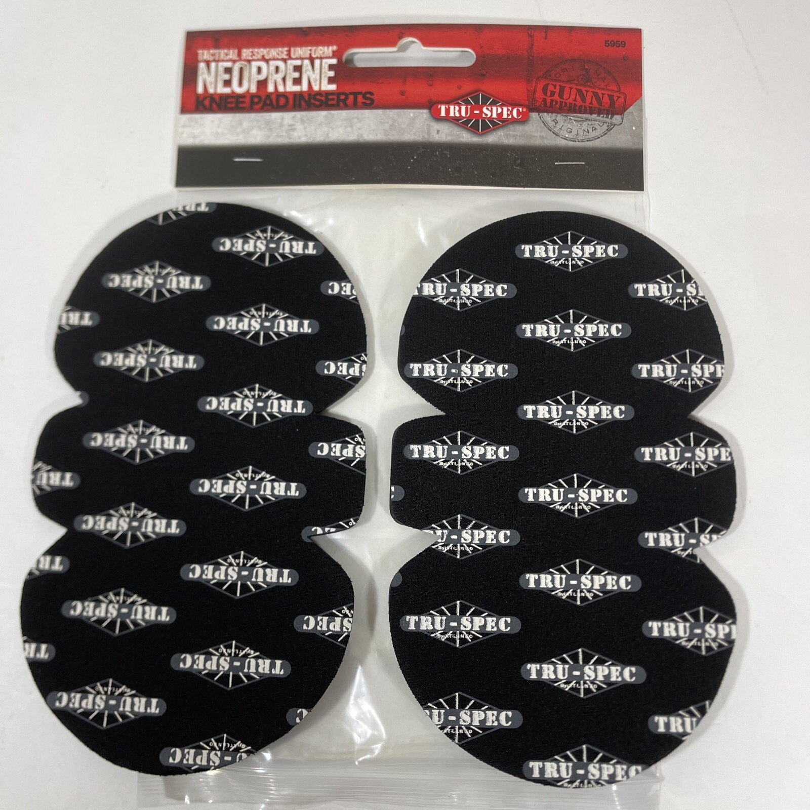 Tru Spec Tactical Neoprene Kneepads 2-Set Insert for knee pocket tac pants. New