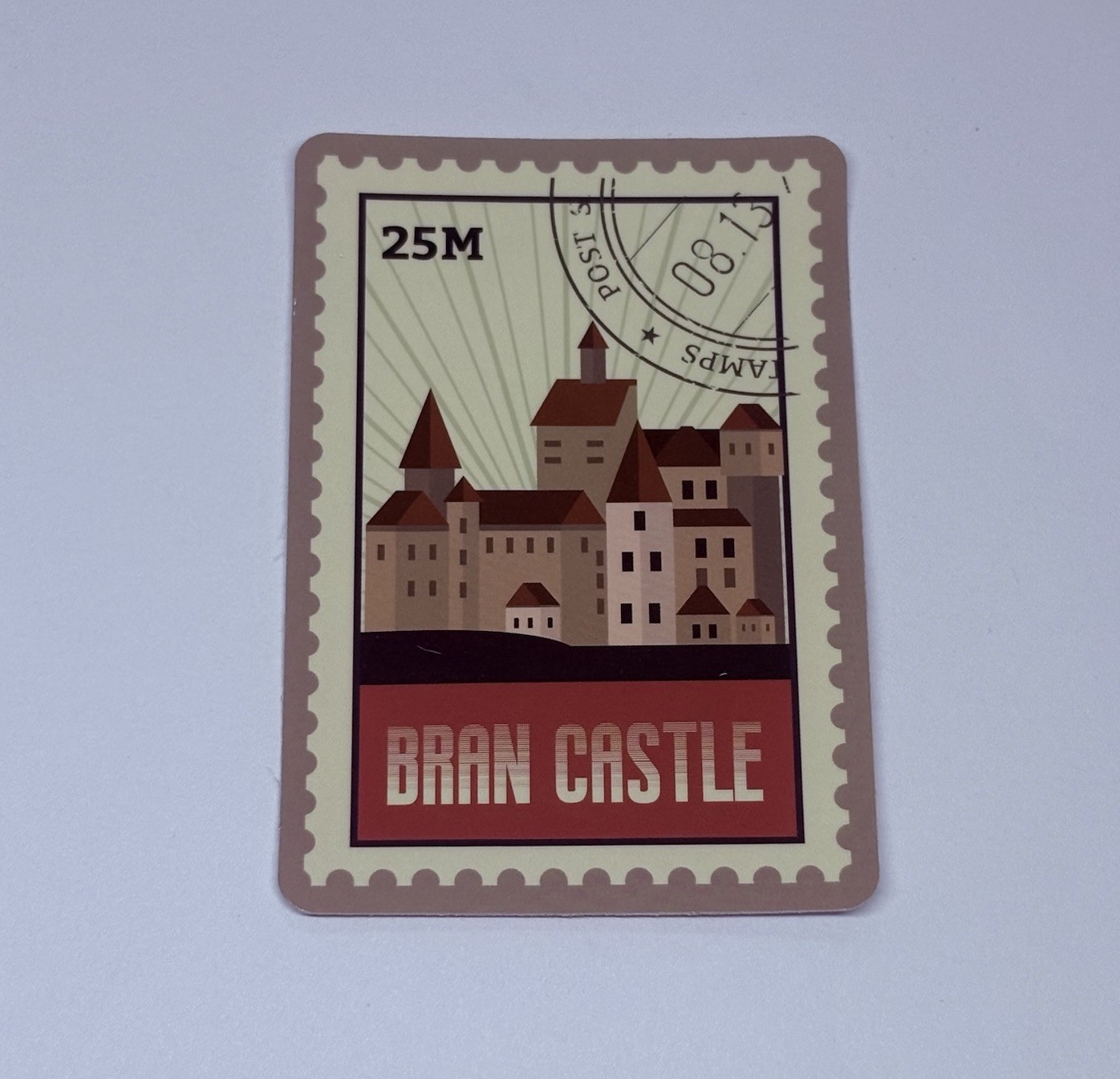 Bran Castle Postage Stamp Novelty Sticker Vinyl Decal Travel Cool Art Tc9
