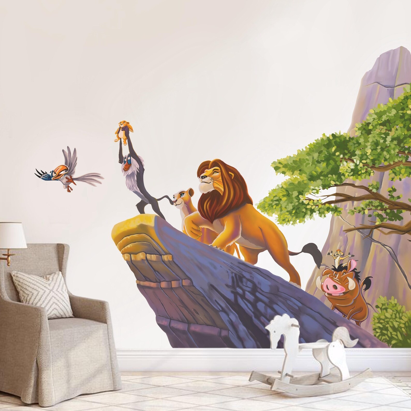 Disney Lion King Wall Decal Simba Mufasa Kids Bedroom Nursery Sticker