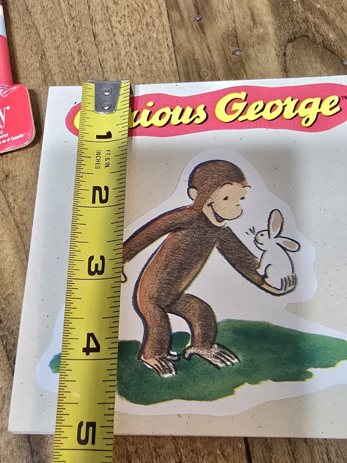 Sunworthy Curious George Adventures Self Stick Border 8.5 Sq Ft & 6 Wall Decals