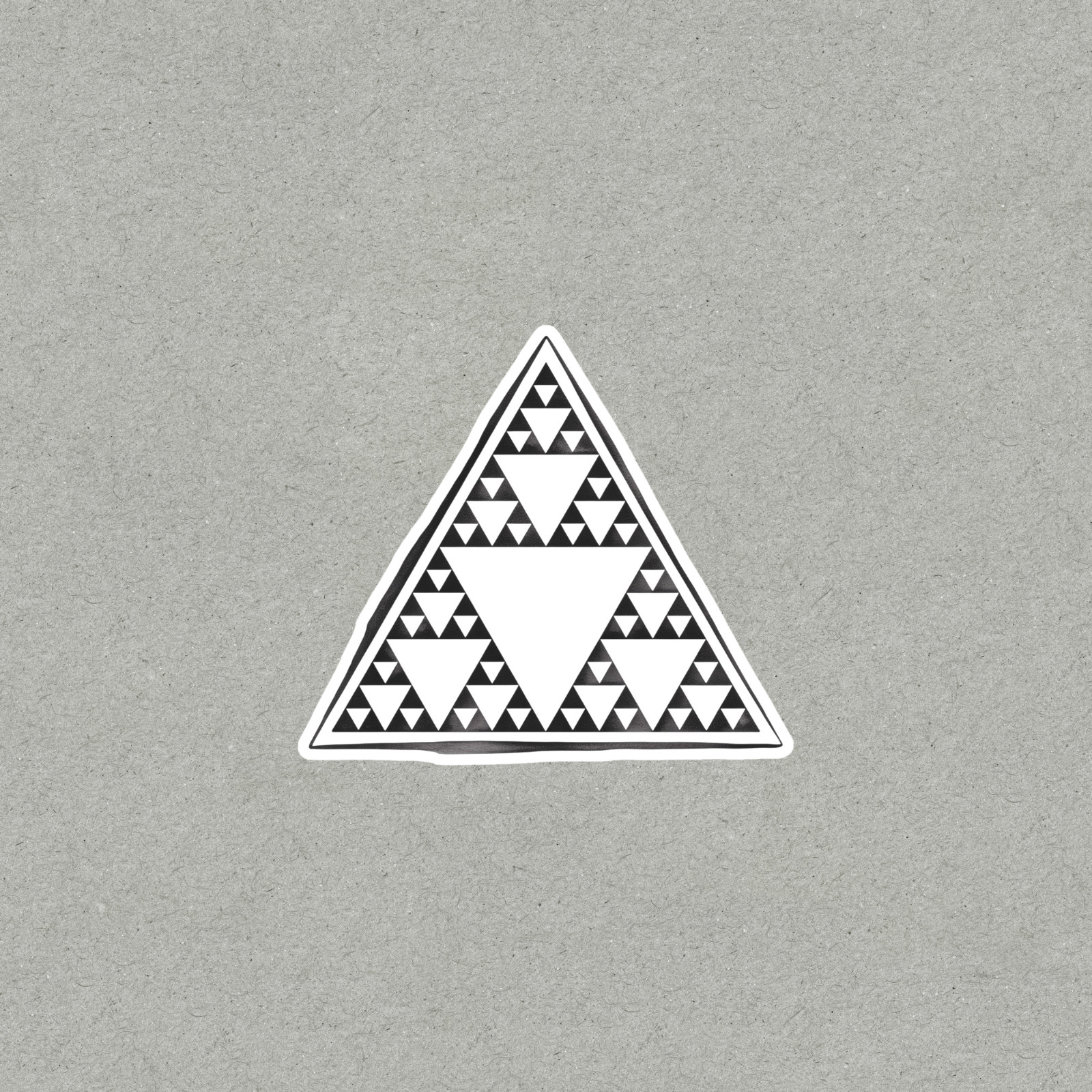 Geometric Fractal Triangle Vinyl Decal Sticker Modern Art Design #6846