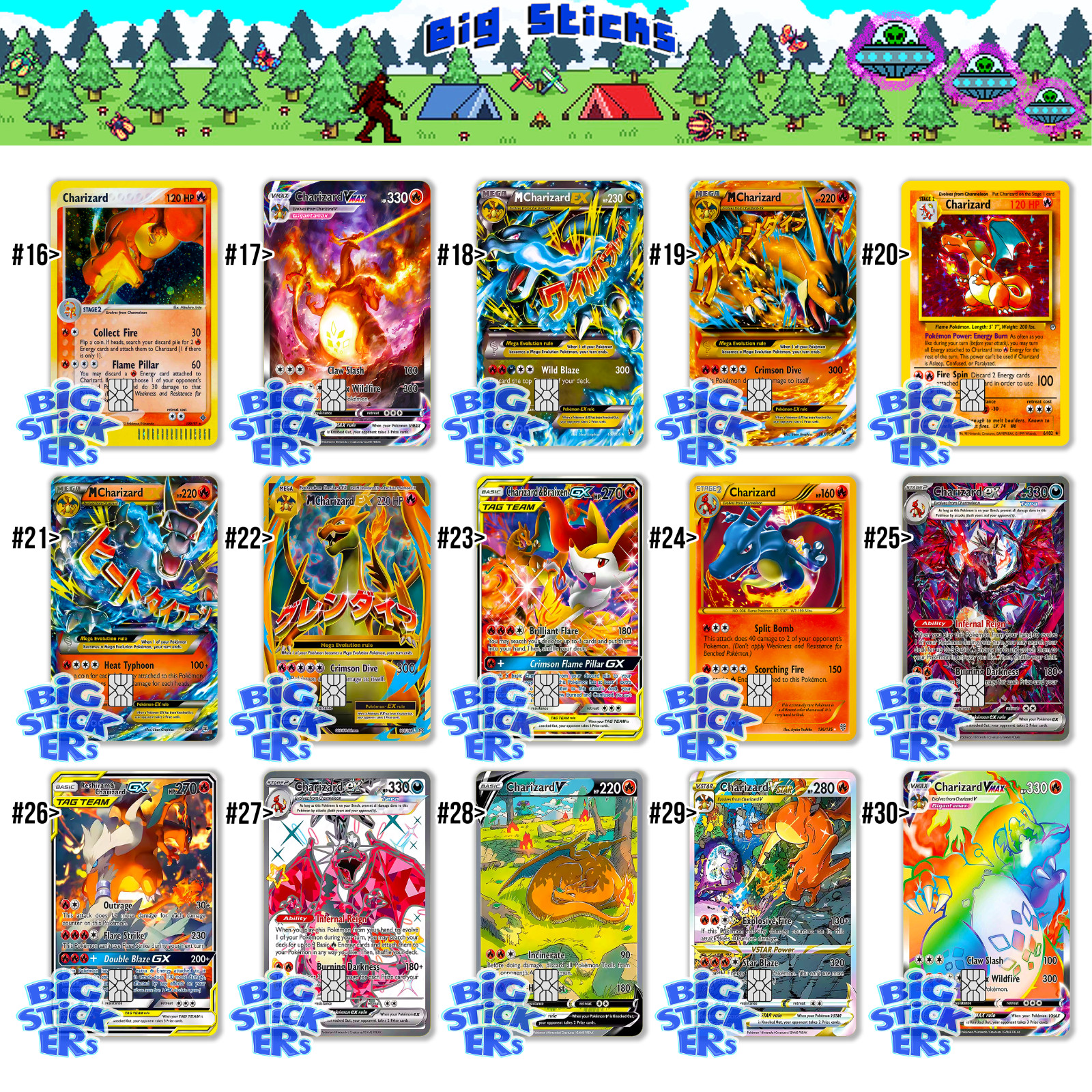 Charizard PTCG Series Credit Card Skin Cover / Decal Die-Cut Sticker