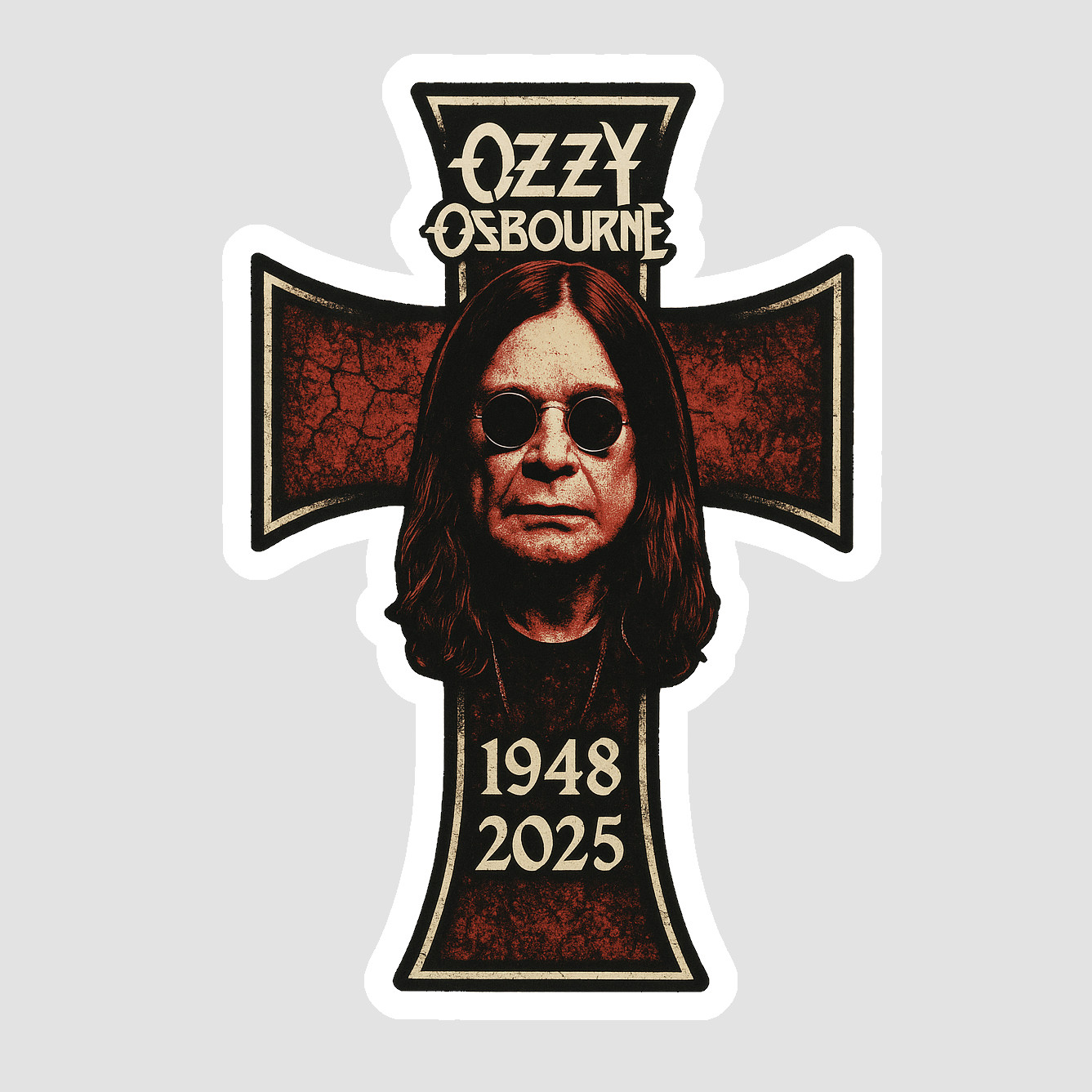 Ozzy Osbourne Decal Laminated Vinyl Sticker Car Truck Window Laptop 07