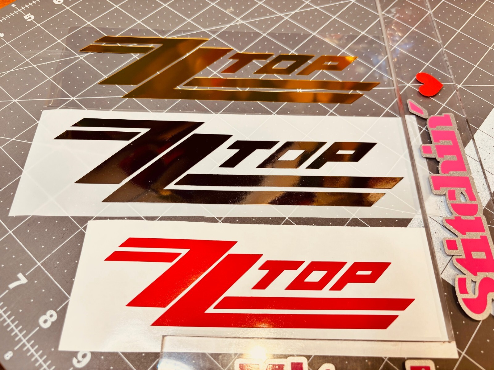 ZZ Top Vinyl Decal – Many Sizes & Colors FREE Ship + Buy 2 Get 1 FREE