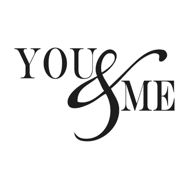 You And Me Wall Decal Romantic Wallpaper Anniversary Removable Decor Design, g31