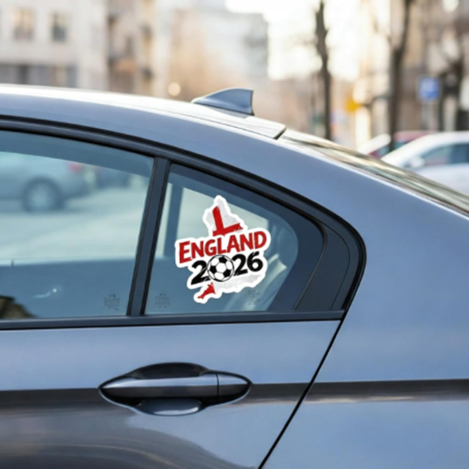 England World Cup Car Decal, Vinyl Waterproof Soccer Stickers, for Car, Window,