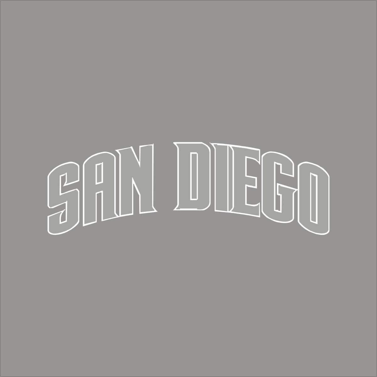 San Diego Padres #6 MLB Team Logo 1 Color Vinyl Decal Sticker Window Car Wall