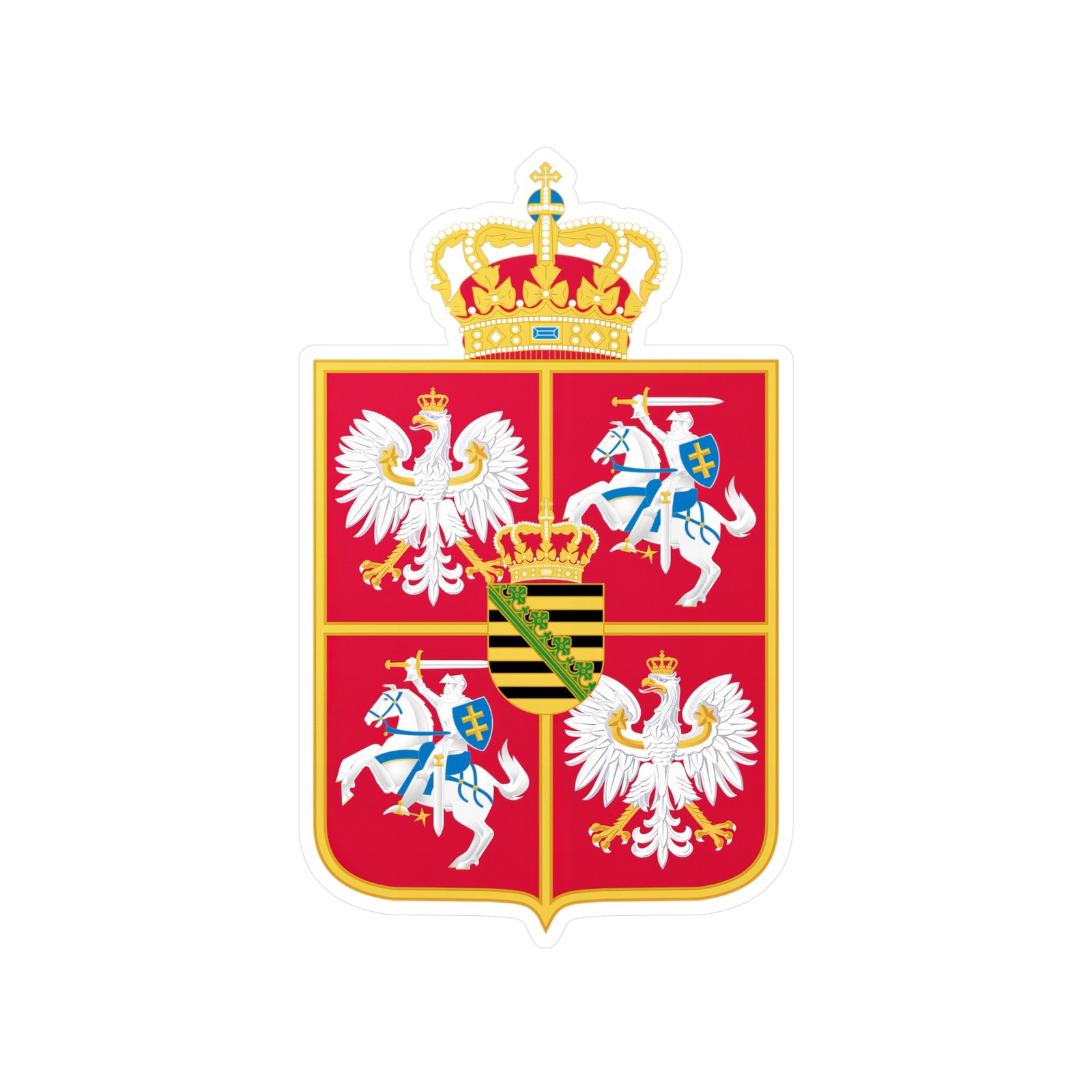 Polish Lithuanian Commonwealth Coat of arms of Poland Lithuania Decals Sticker