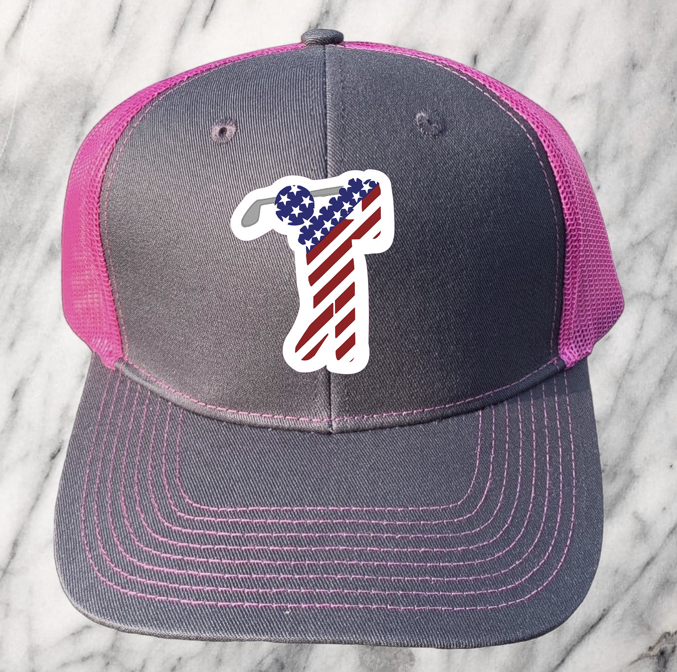 Golf Sticker USA Flag America Waterproof – Buy Any 4 For $1.75 Each Storewide!