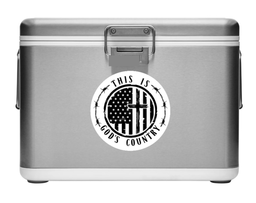 This Is God's Country – Vinyl Decal Car Window Yeti Travel Coffee Mugs Laptop