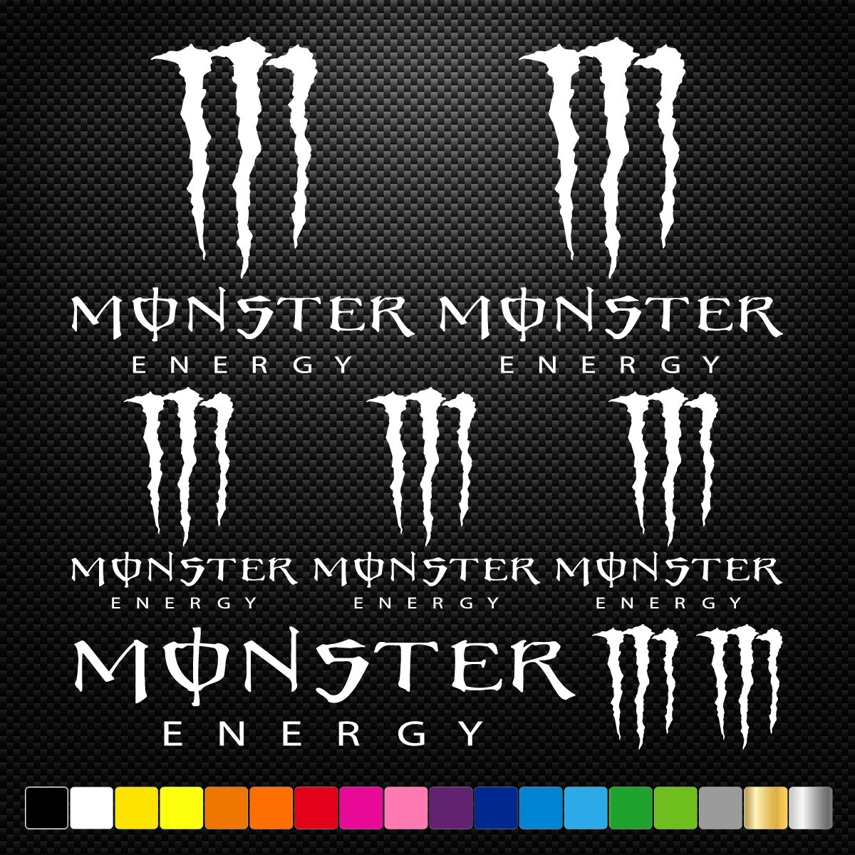 KIT 8 Decals Stickers Sponsors Car Bike Motorcycle Motocross MX ATV