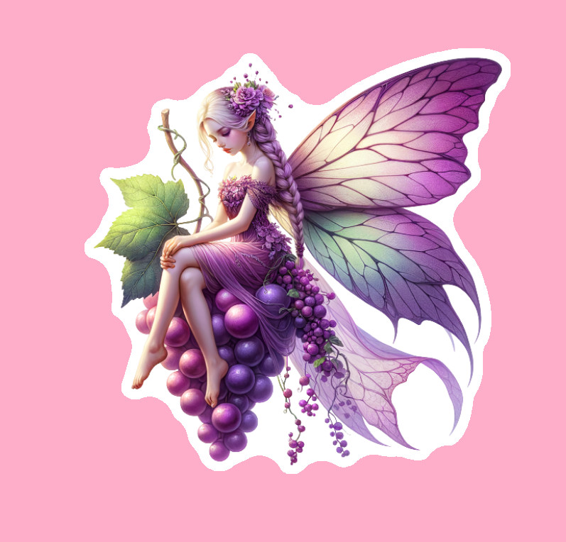 Durable Weatherproof Fall Fairy Vinyl Decal Handmade UV Coated Outdoor Indoor