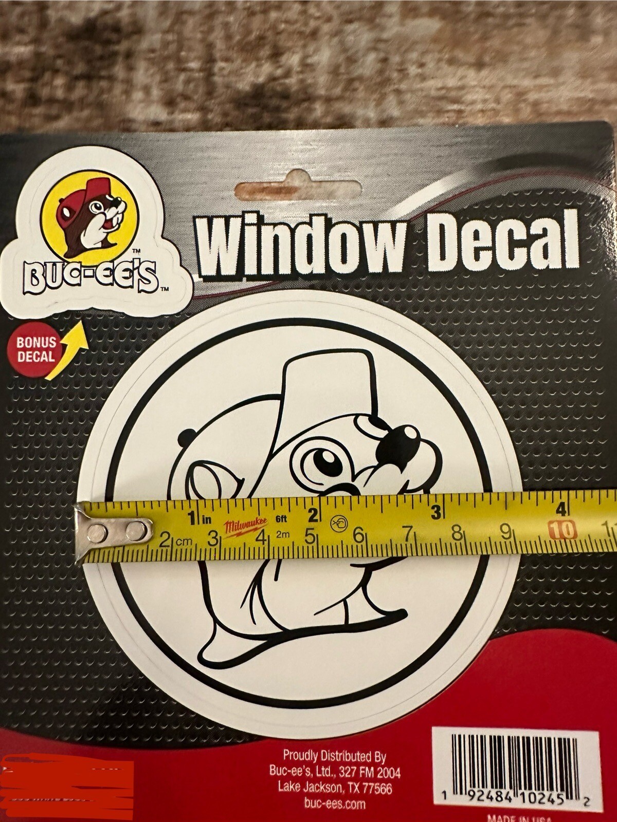 NEW Buc-ee’s Window Decal • White with a Bonus Small Buc-ee’s Logo