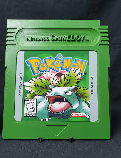 Oversized Pokémon Game Boy Cartridge Set Pikachu Red Blue Green Display