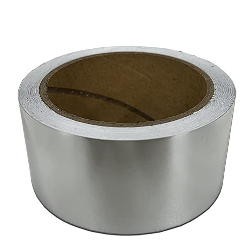 2 Inches x 30 FT Chrome Mirror Vinyl Tape Wrap Adhesive 2 IN x 30 FT Silver